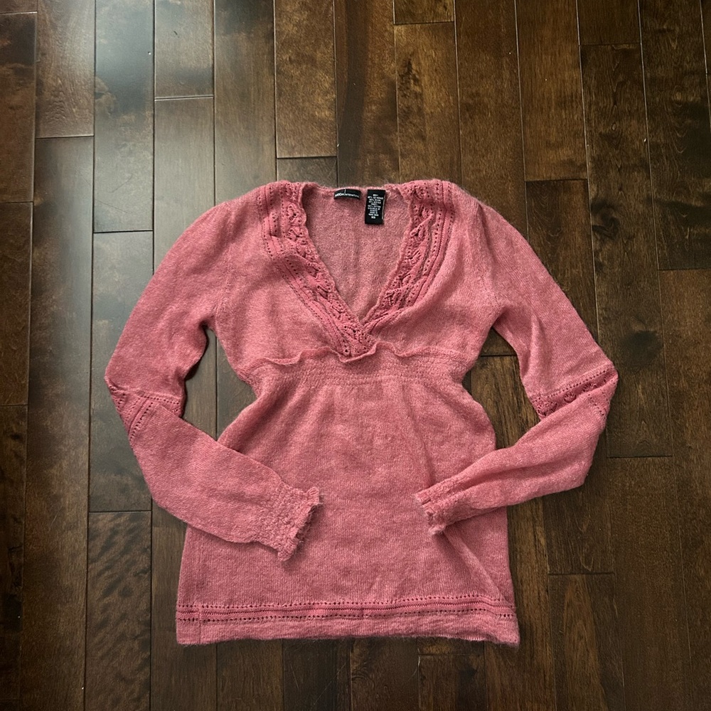 Moda International Rose Knit Sweater